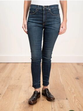 Veronica Beard Blue Tidal Wash Cotton Blend Kate Skinny Jeans Sz. 24
